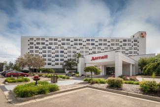 Exterior of a Marriott hotel