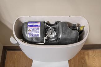Sauder Heritage Inn toilet tank with Flushmate 503
