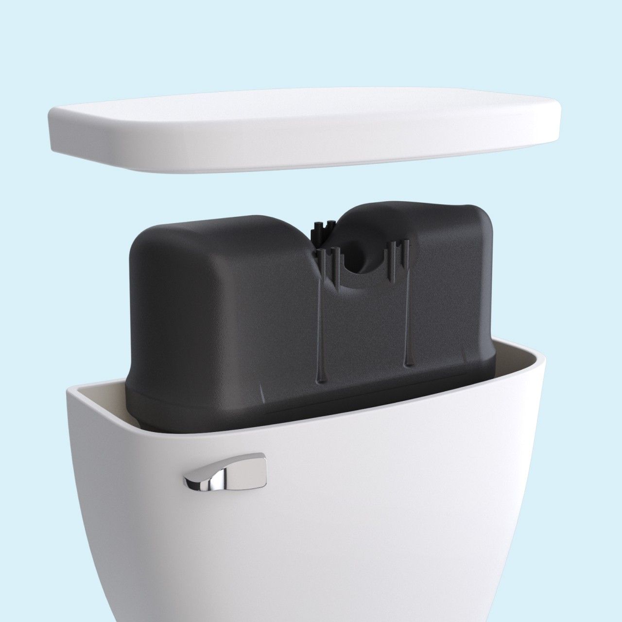 Plastic Pressure Assist Flushing System 